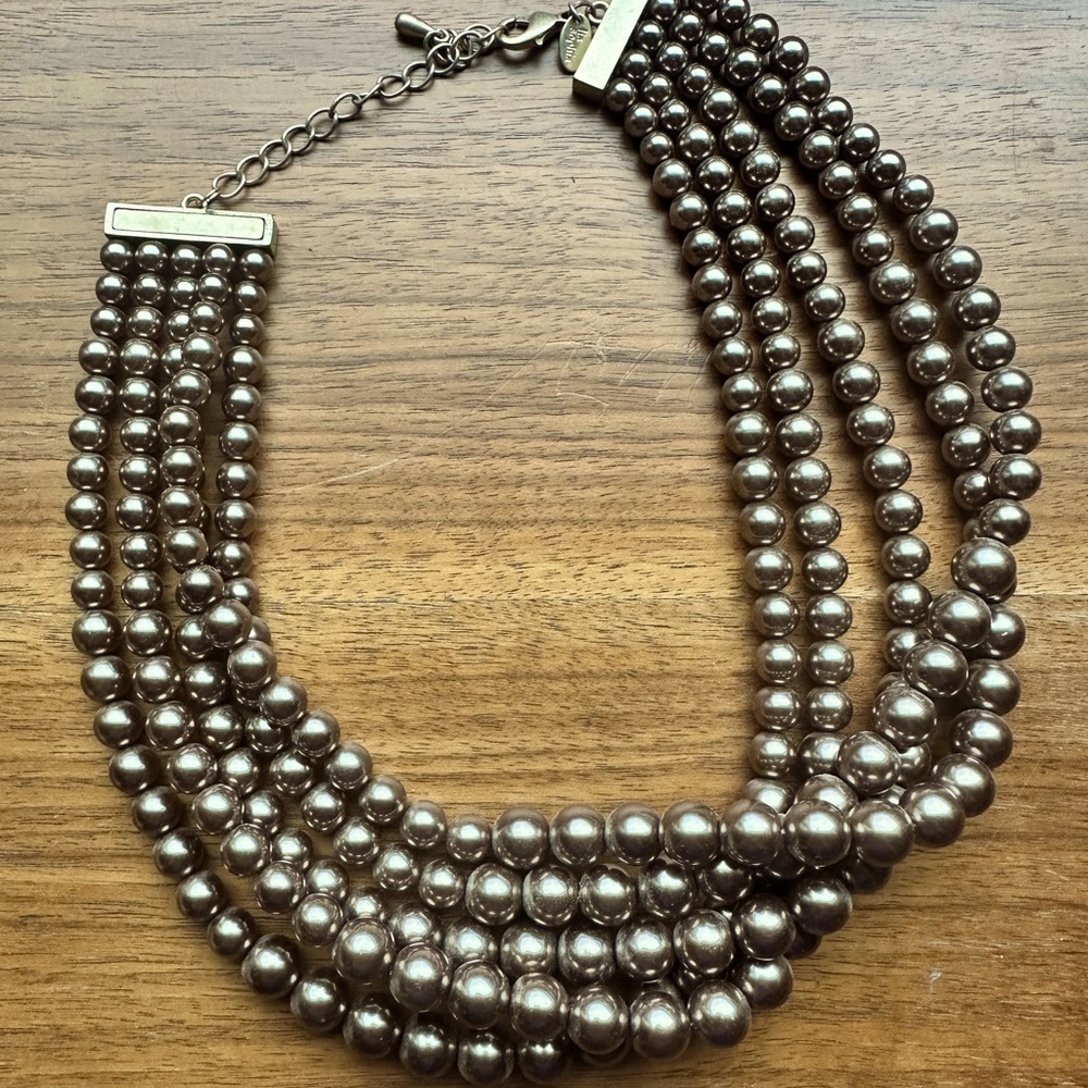Cafe Au Lait brown pearl necklace